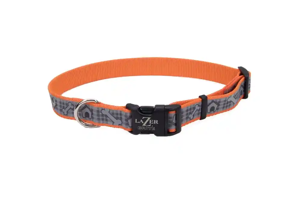 Reflective Collar - 3/8"x12" Orange Dog Hs