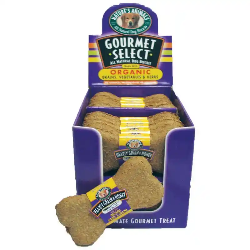Nature's Animals Organic Biscuits Grain/honey 4"
