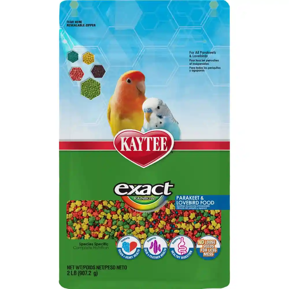 Exact Rainbow Parakeet Love Birds 2 Lbs