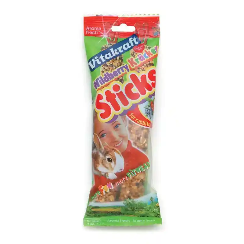 Vitakraft Rabbit Wild Berry Sticks 4 Oz