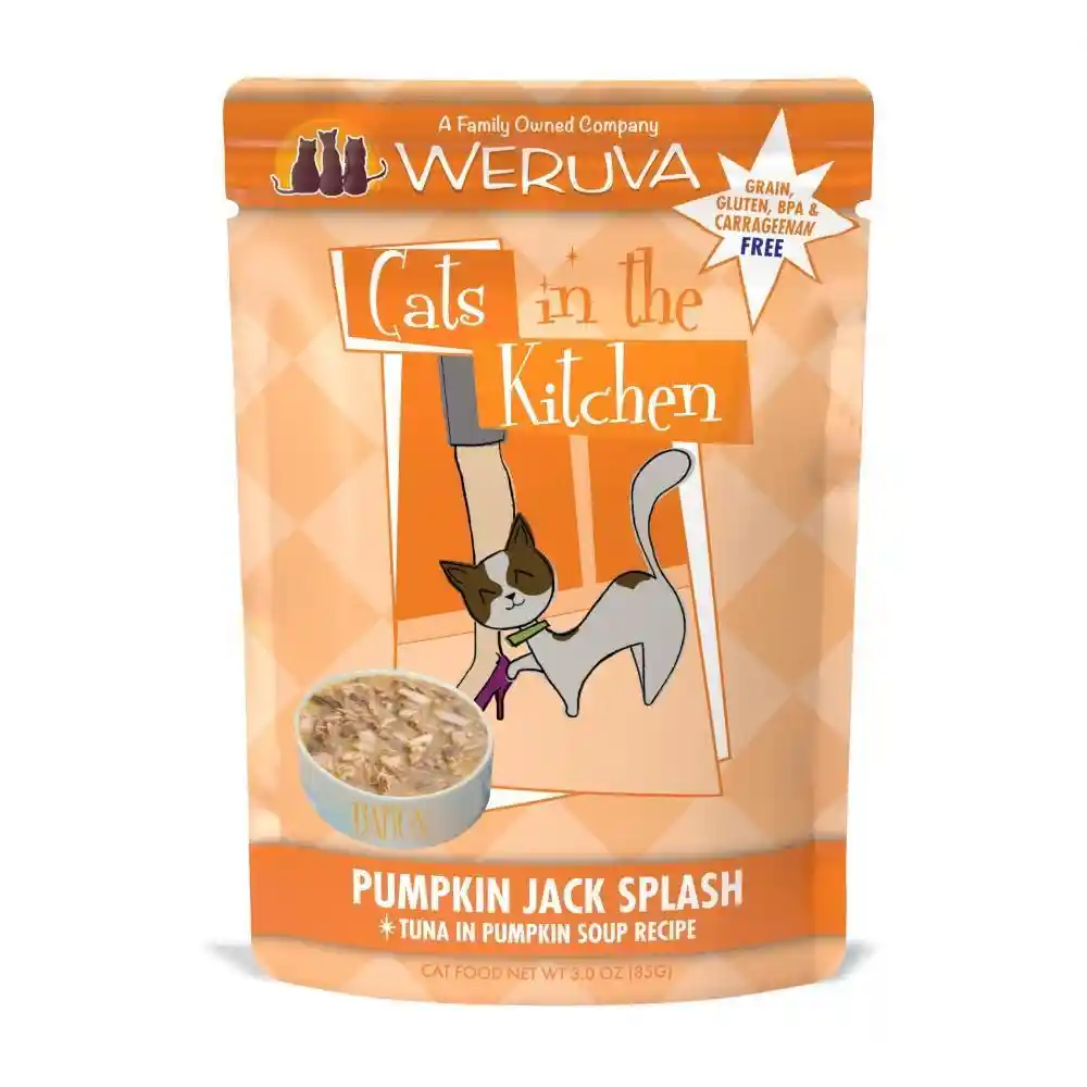 Cats In The Kitchen Pumpkin Jack Splash Pouches Wet Cat Food 3-oz