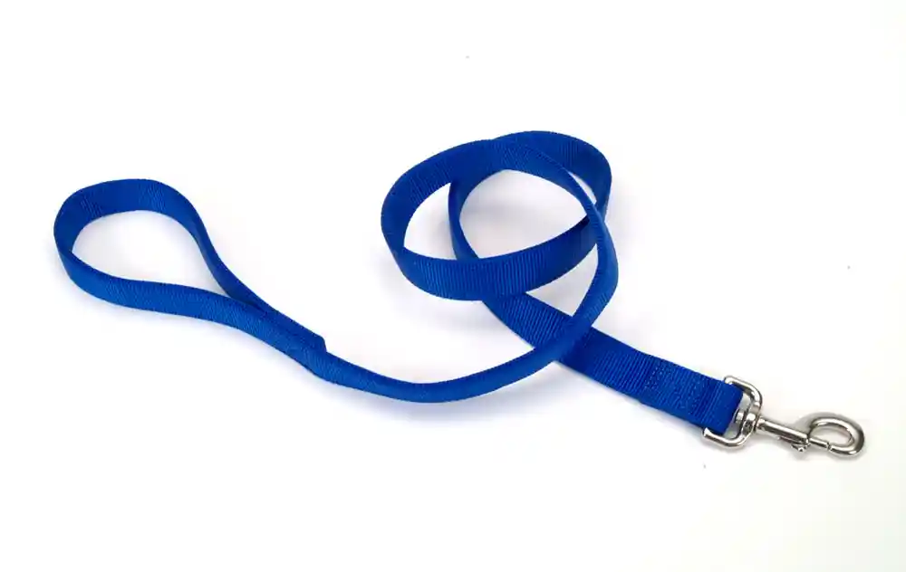 Double-ply Dog Leash, Blue, 1" X 06'