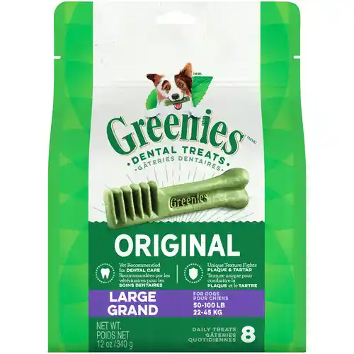 Original Large Dental Dog Chews 12-oz