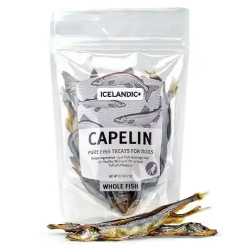+ Capelin Whole Fish Dog Treats 2.5-oz