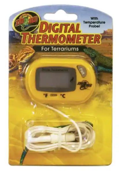 Zoomed Thermometer Digital Terraruim