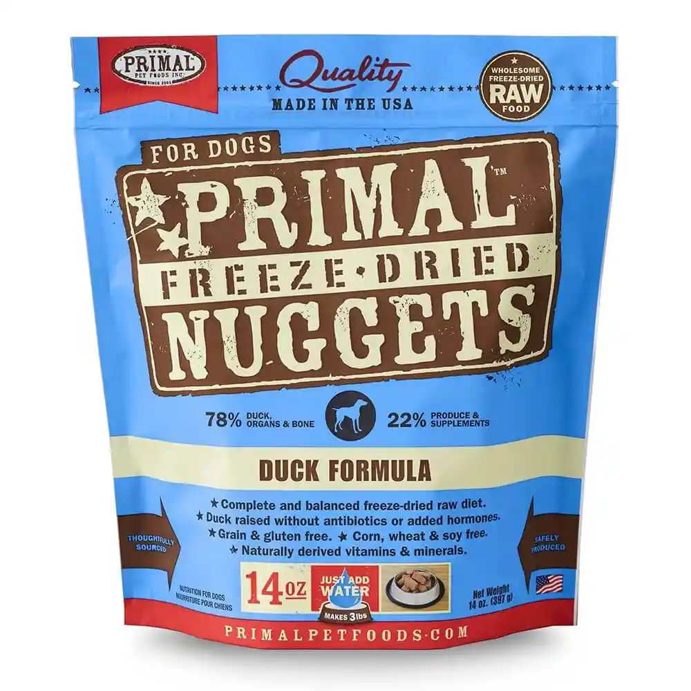 Freeze Dried Nuggets Grain Free Duck Formula Dog Food 5.5-oz