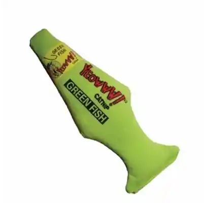 Toy Yeowww Catnip Fish Green 7"