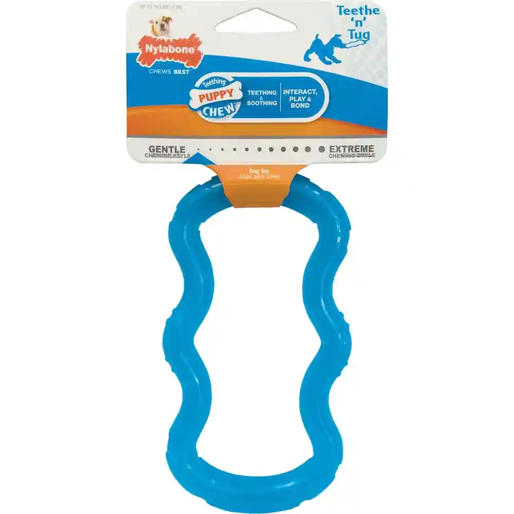 Puppy Chew Tug Translucent Blue Small