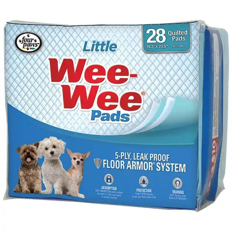 Wee Wee Pads Little Dog 16.5"x23.5" 28 Pk