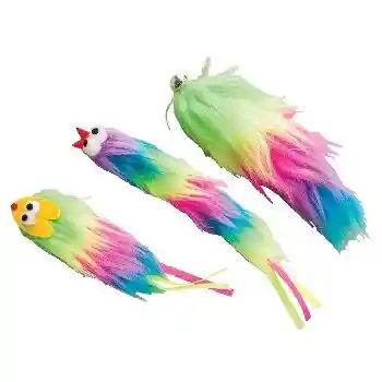 Tie Dye Plush Cat Toy Assorted 5 Inch