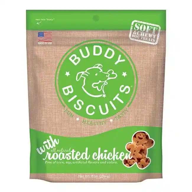 Buddy Biscuits Soft & Chewy Roasted Chicken Dog Treats 6-oz