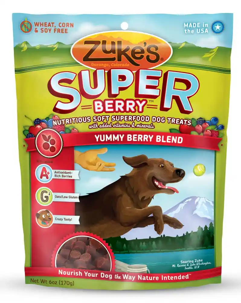 Superfood Blend With Bold Berries Dog Treats 6-oz