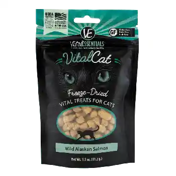 Vital Cat Freeze Dried Grain Free Wild Alaskan Salmon Cat Treats 1.1-oz