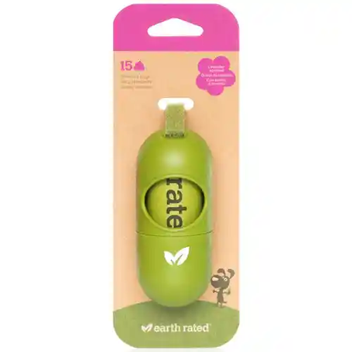 Earth Rated Poop Bag Dispenser With 1 Roll Bags