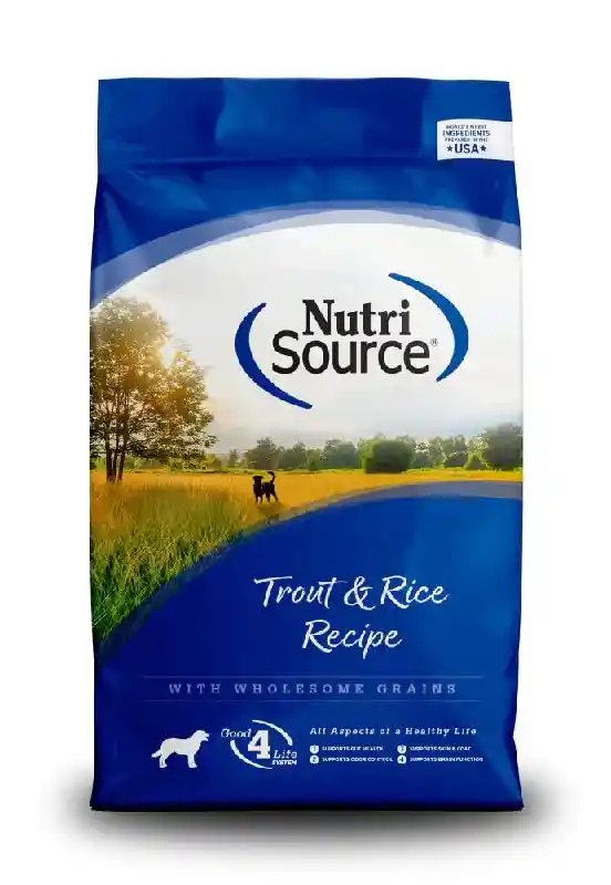 Nutrisource Trout & Brn Rice 5-lb