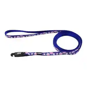 Reflective Leash, Flower With Dots, 3/8" X 06'