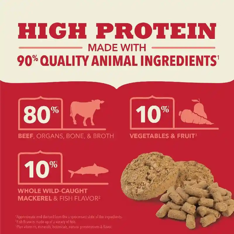 Acana Ranch-raised Beef Recipe Patties Grain-free Freeze-dried Dog Food & Topper 14-oz
