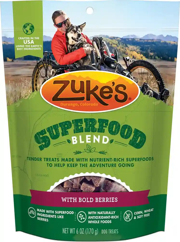 Superfood Blend With Bold Berries Dog Treats 6-oz