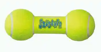 Air Kong Squeaker Dumbbell Large Yellow