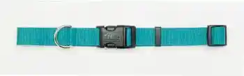 Adjustable Dog Collar With Plastic Buckle, Neon Pink, 1" X 18" - 26"