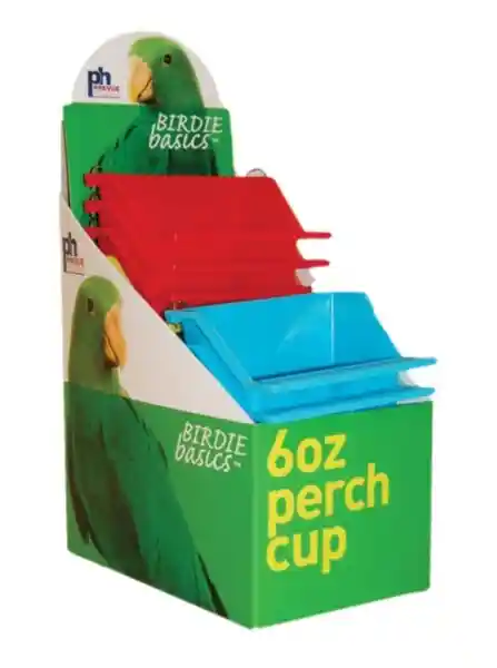 Birdie Basics Perch Cup Display Assorted 6 Oz