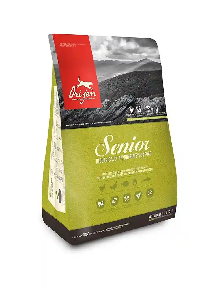 Dry Dog Food, Senior, Biologically Appropriate & Grain Free 4.5-lb