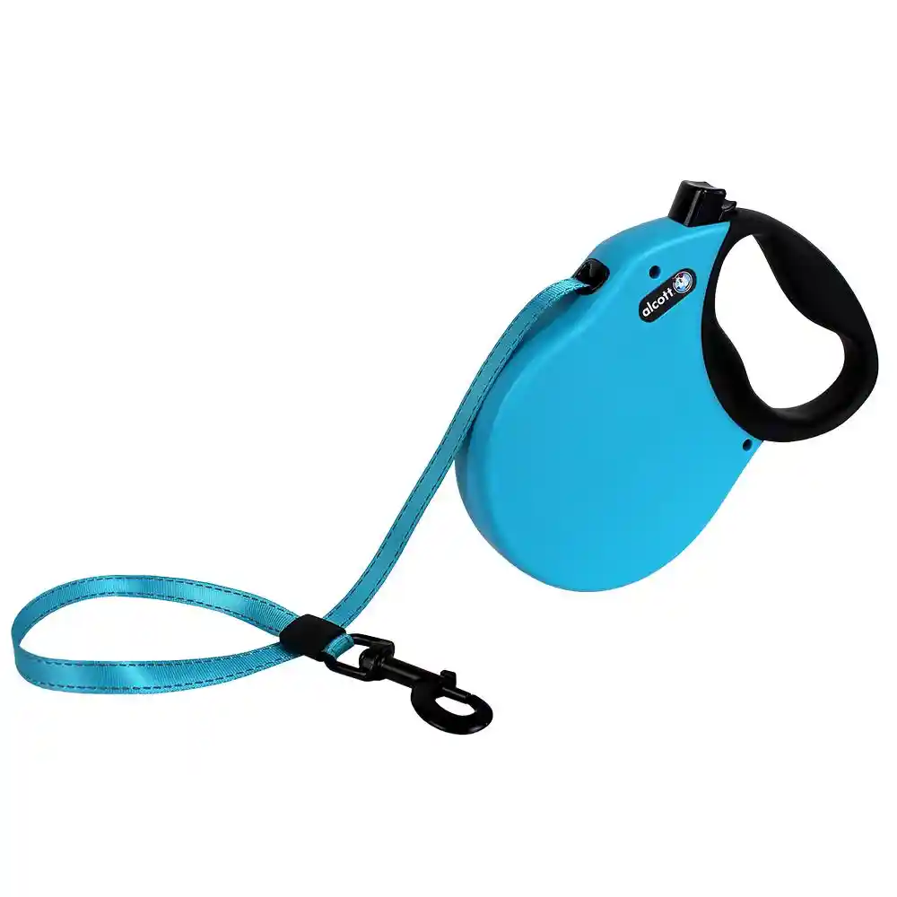 Alcott Retractable Leash Up To 65 Pounds Blue Small/medium 24