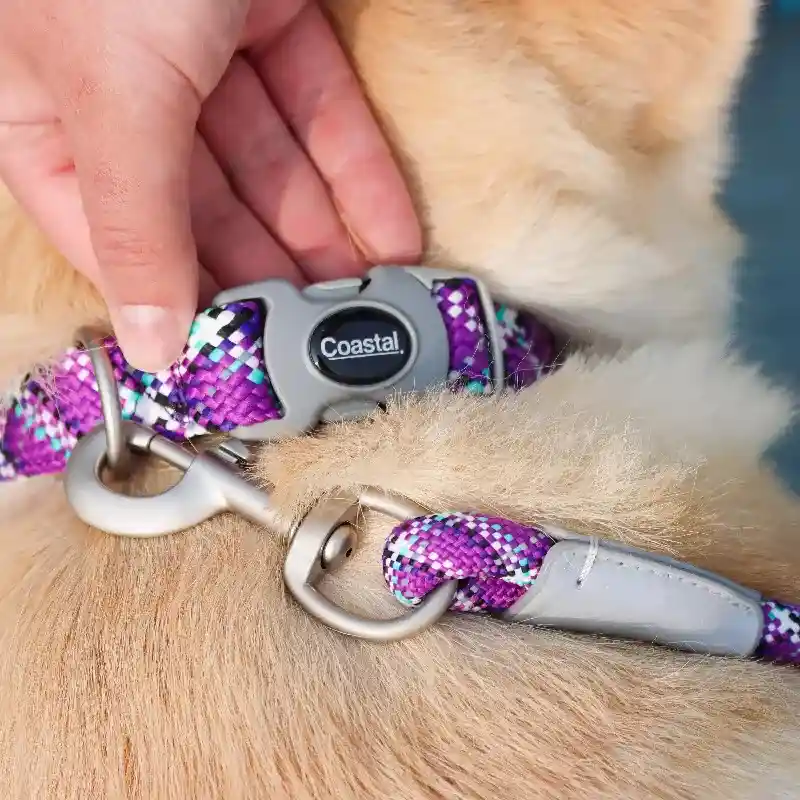 Pro Active Woven Reflective Collar Rope Leash