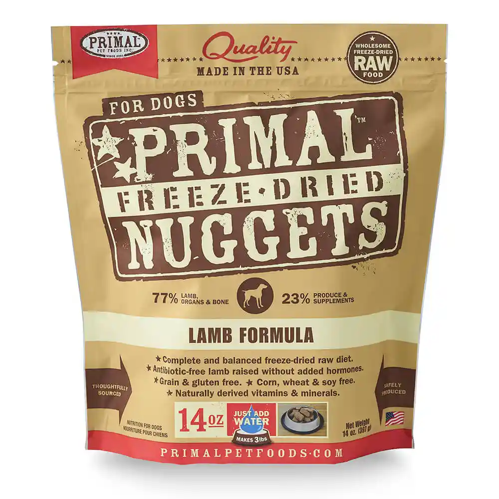 Freeze Dried Nuggets Grain Free Lamb Formula Dog Food 14-oz