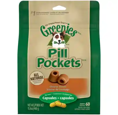 15.8 Oz. Greenies Pill Pockets Canine Cheese Flavr - Capsule