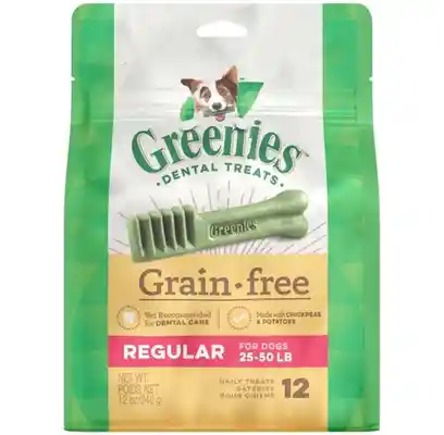 Grain Free Regular Dental Dog Chews 12-oz