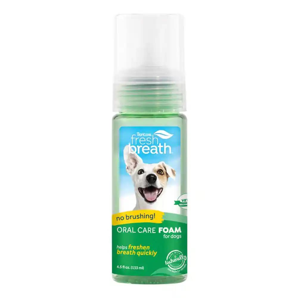 Fresh Breath Mint Foam For Dogs & Cats 4.5-oz