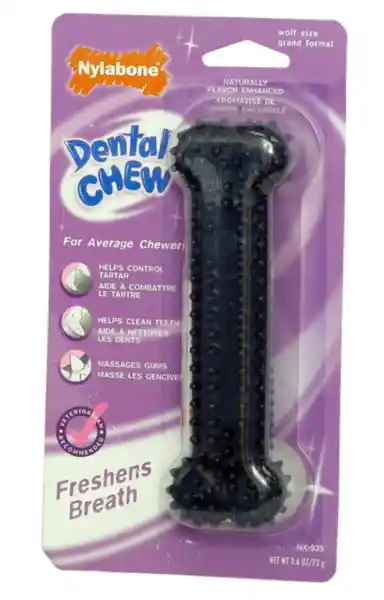 Flexichew Dental Chew Bone Dog Toy Wolf