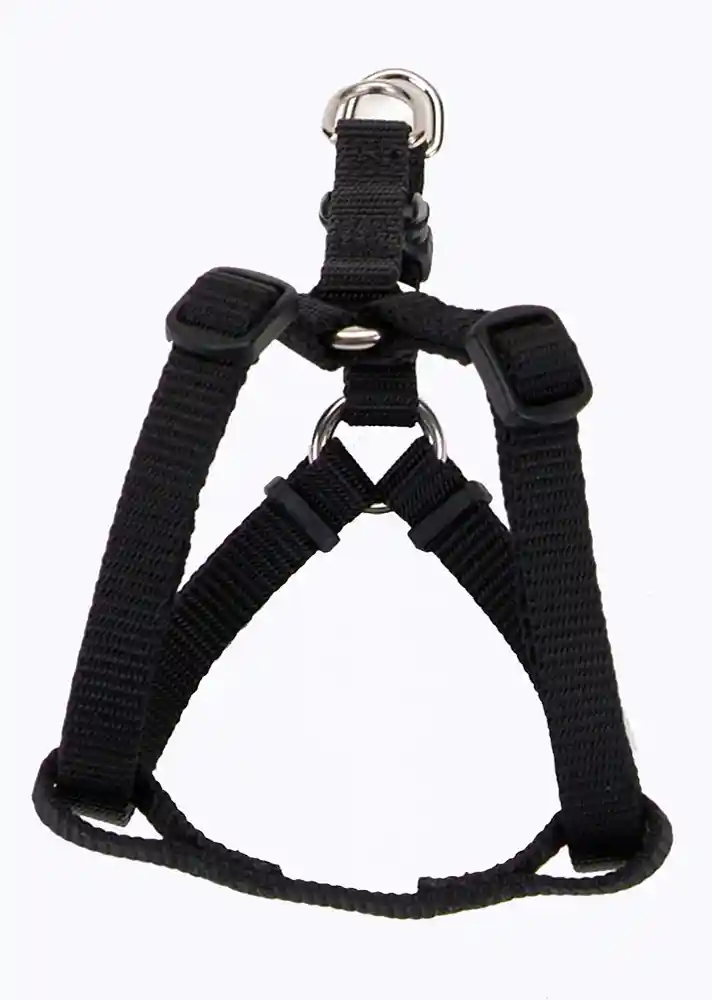 Adjustable Dog Harness, Black, 5/8" X 16-24