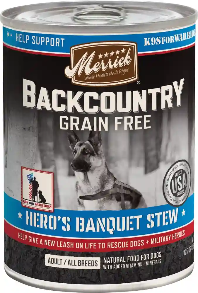 Backcountry Hero's Banquet Stew Grain-free Canned Dog Food 12.7-oz