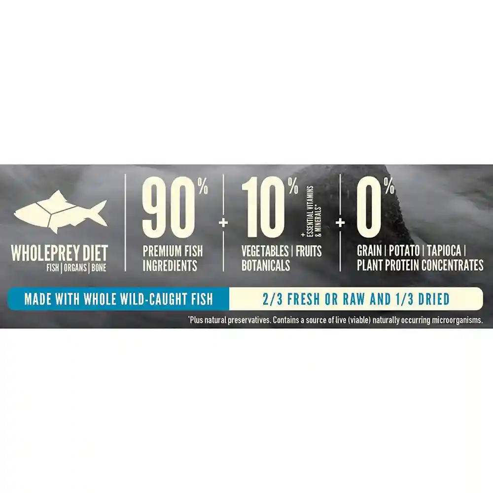 Dry Cat Food, Six Fish, Biologically Appropriate & Grain Free 12-oz