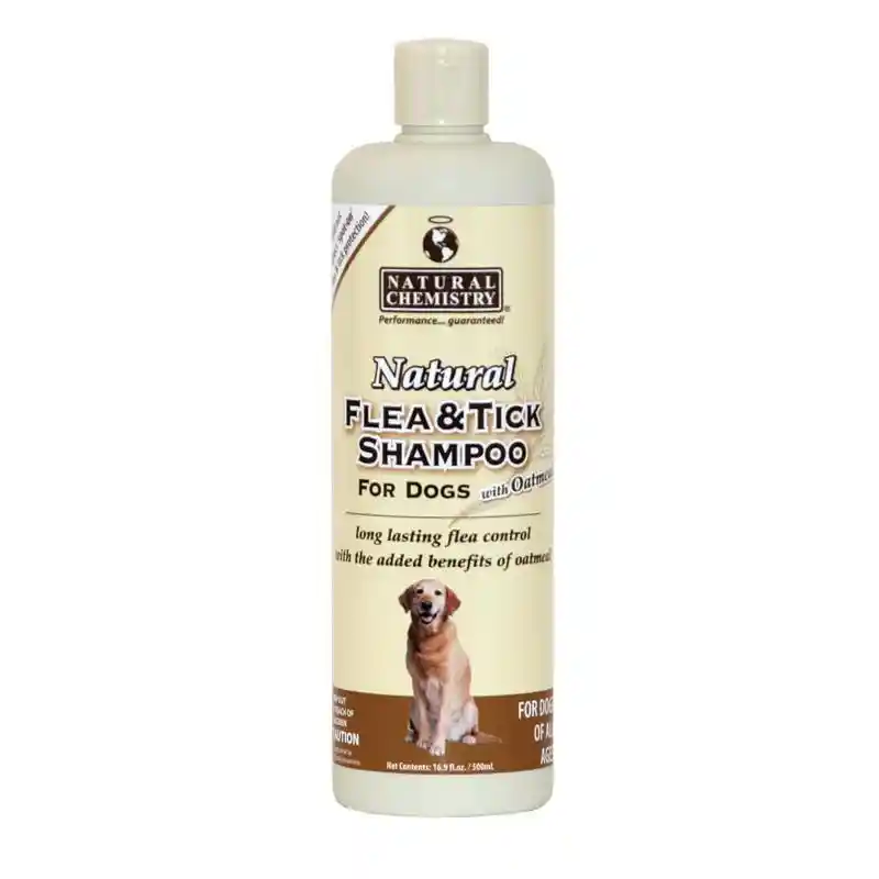 Natural Chem Flea & Tick Oatmeal Dog Shampoo 16 Oz