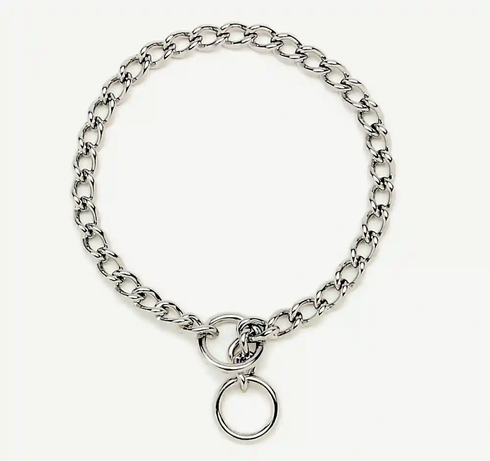 Chain Training Dog Collar, Chrome, 1.5 Mm X 12"