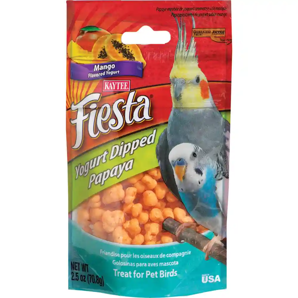 Kaytee Fiesta Yogurt Dipped Mango/papaya 2.5 Oz