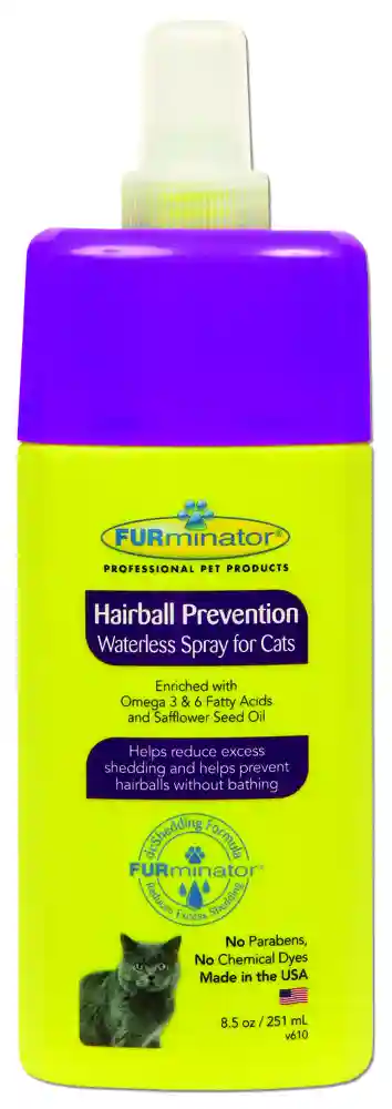 Fur Spray Waterless De-shed Cat 8 Oz