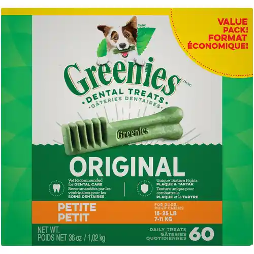 Greenies Value Tub Petite 36 Oz 60 Ct