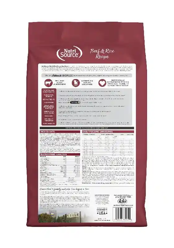 Nutrisource Dog Beef & Rice 4#