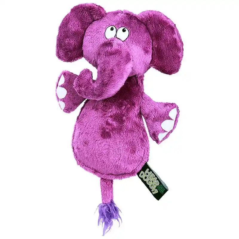 Hear Doggy Flattie Elephant With Chew Guard Pink Mini