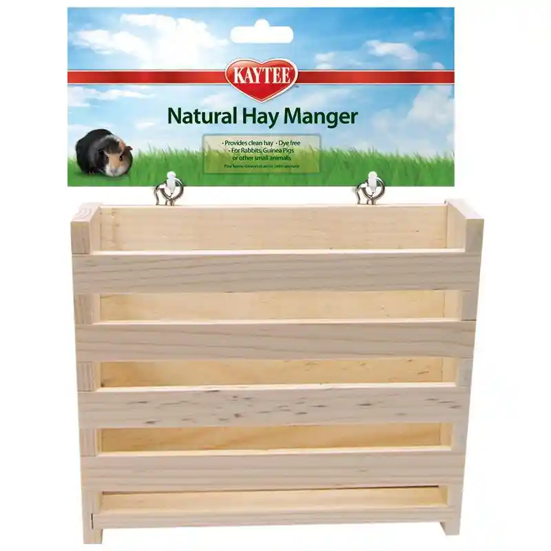 Super Pet Natural Wooden Hay Manger Large