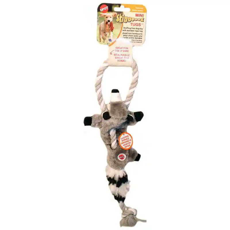 Mini Skinneeez Tugs Raccoon Assorted 14 Inch