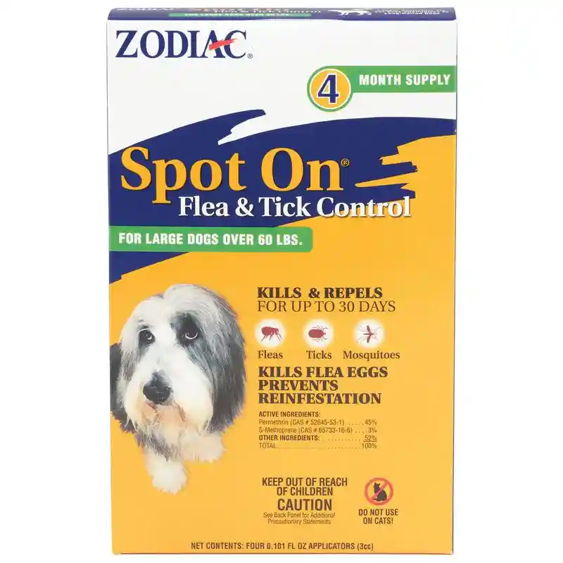 Zodiac Spot-on Large Dog 3 Cc 4 Pk