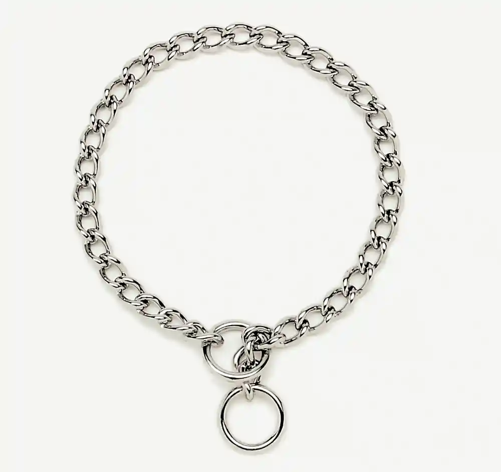 Chain Training Dog Collar, Chrome, 2.5 Mm X 20"