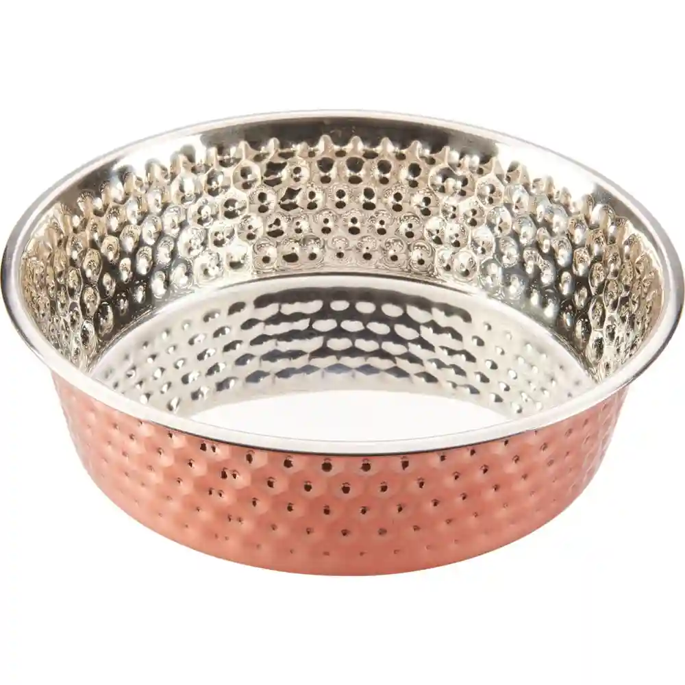 Honeycomb Non Skid Stainless Steel Dish Copper 2 Quart