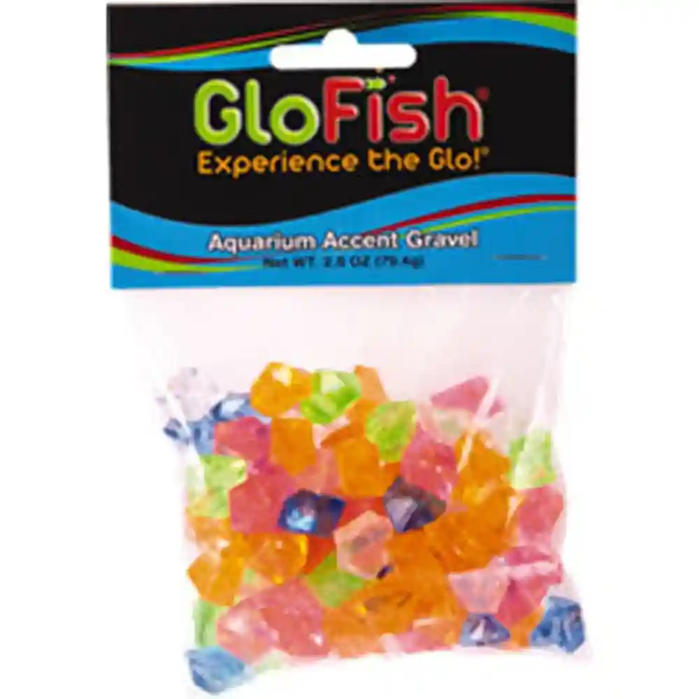 Tetra Glofish Accent Gravel Multicolored Gems