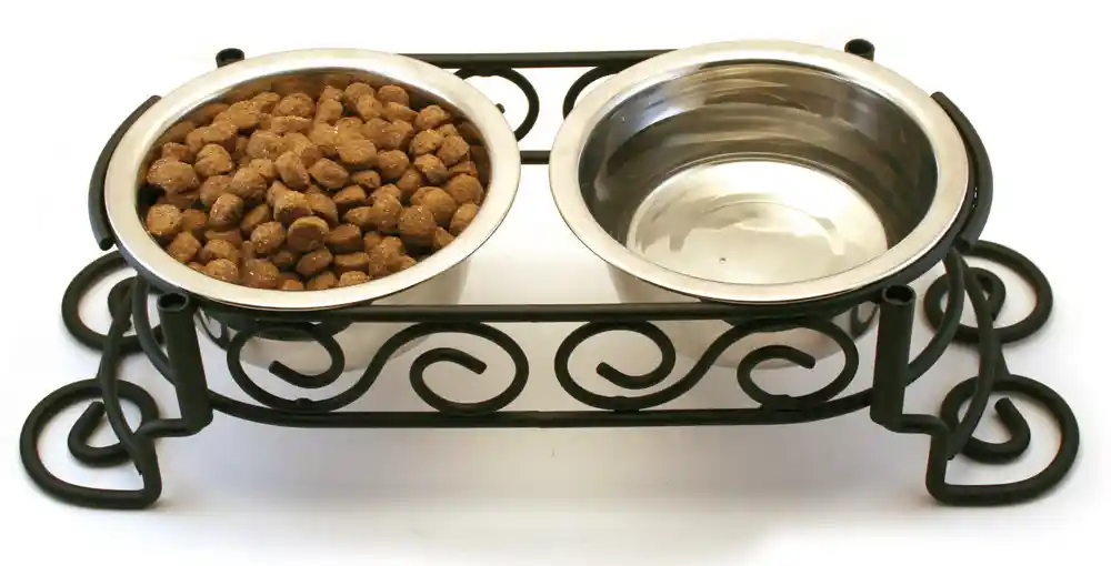 Scroll Work Stainless Steel Double Diner 1-pint